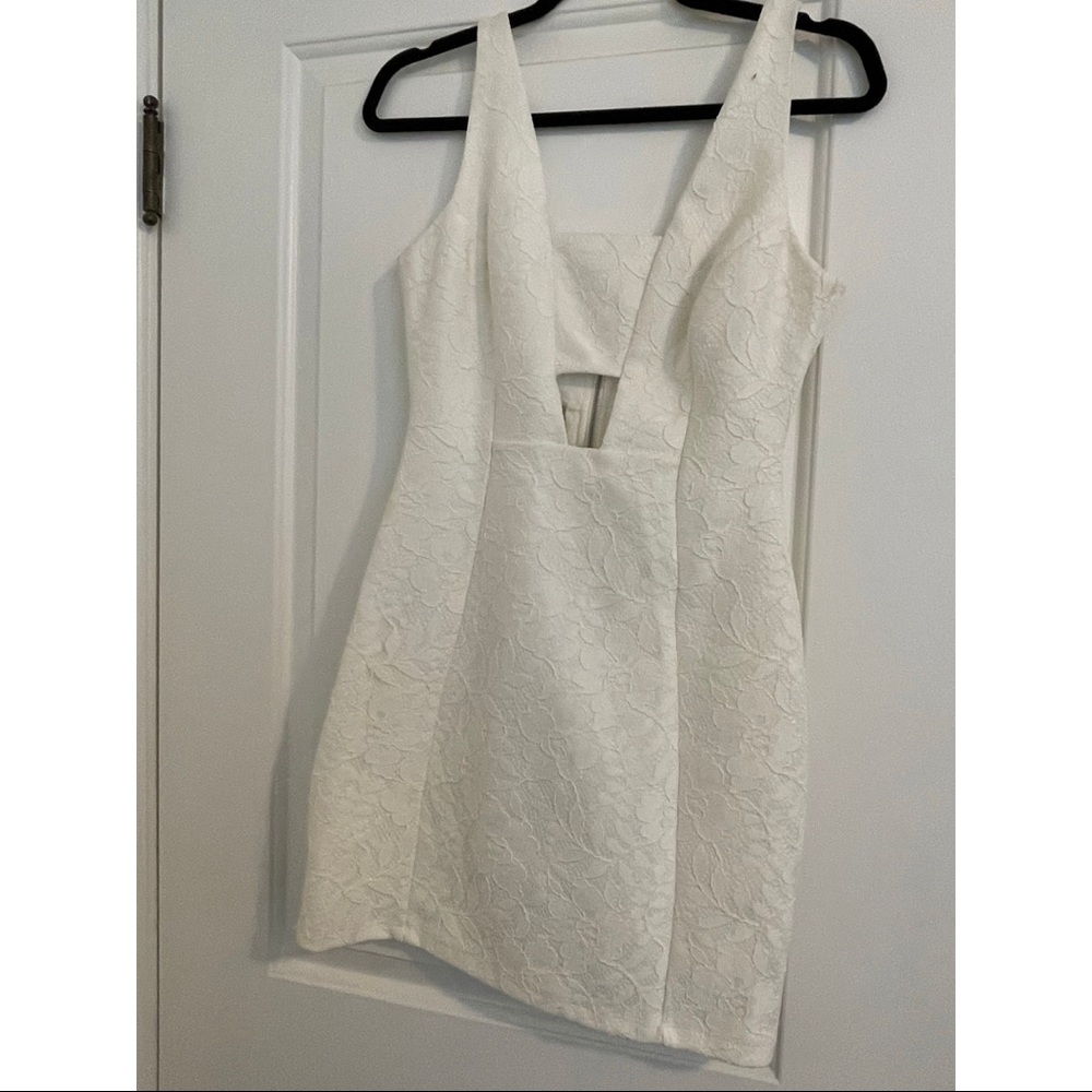 Top shop white lace dress
